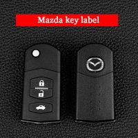 Suitable for Mazda 2 3 6 CX9 CX8 Anti-Scratch Key Surface Accessories Cover Shockproof Sticker Car Key Badge Emblem Replacement