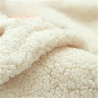 160x50cm Thick White Light Coffee Chemical Fiber Coral Fleece Fabric, DIY Sweater Inner Lining, Clothing Sewing Cloth
