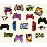 1-13pcs Shoe Charms Game Console Gamepad Shoe Decorations for Men Boy Favor Gifts Clog Accessories Clog Buckle Fit Sandals