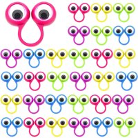 10/30pcs Eye Finger Puppets Plastic Ring Wiggly Eyeball Kids Birthday Party Favors Goodie Bag Pinata Fillers Boy Girls Toys