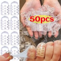 Transparent Elastic Silicone Toe Caps Women Men Gel Little Toe Tube Protector Anti-Friction Breathable Foot Care Toes Covers