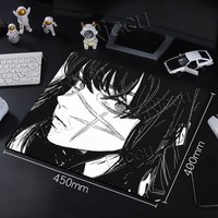 Anime Girls Mouse Pad Black White Aesthetics Office Table Mats Gamer Computer Rubber Anti-slip Mousepad Small E-Sports Desk Pads
