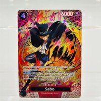 One Piece EN SP P-105 Sabo DIY Gold Foil Holographic Textured Premium Anime Collection Card
