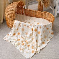 Elinfant Crepe Cloth Muslin Swaddle Blankets 100% Cotton Newborn Swaddle Wrap Soft Cozy Bath Towel Swaddle Blankets