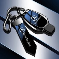 Mercedes Benz Car Key Case Cover Holder Shell Bag for B C S Class AMG GLA CLA GLC - Keychain Accessories Compatible with W176 W2