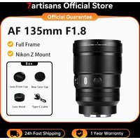 7artisans AF 135mm F1.8 Camera Lens Full Frame Portrait Large Aperture telephoto for Nikon Z Mount Z30 Zfc Z5 II Z6 III Camera