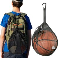 AliExpress NONE Portable Drawstring Basketball Backpack Mesh Bag Football Soccer Volleyball Ball Storage Bags Outdoor Sports Cycling Equipment