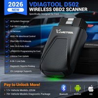 VDIAGTOOL D502 OBD2 Scanner for Ford Car Diagnostic Tools J2534 Code Reader Auto VIN 27+ Services Lifetime Free Update