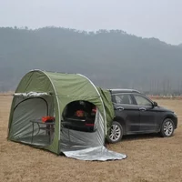 SUV Car Rear Tent Bicycle Storage Tent Outdoor Camping Hiking Multipurpose Large Waterproof Canopy Sun Shade Car Trunk Tent