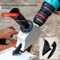 New Industrial Electric Iron Sheet Scissors - Drill-Powered Rotating Shear Light Steel Cutting Tool