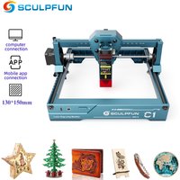 Sculpfun C1 Mini Laser Engraver Portable Laser Engraving Machine 3W Ultra Fine Spot 150*130mm Engraving Area Laser Printer