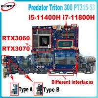 GH53G LA-L191P for Acer Predator Triton 300 PT315-53 Laptop Motherboard i5 i7 i9-11th Gen CPU RTX3060/3070 GPU DDR4 Fully tested