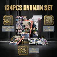 Kpop Stray Kids Card Set HYUNJIN Printed Album Photocard Decorative Cards Pack For SKZ Fans Desktop Display Daily Decoration