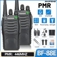 2 SZT. BAOFENG BF-88E Przenośne Bezprzewodowe Radiotelefony Długodystansowe 446MHz 16 Kanałów PMR Ham Radio Dwukierunkowe do Polowania i Kempingu