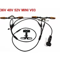 LinHi electric bicycle V03-36V 48V 52V 72V Flow flash turn signal Waterproof cable mini light set