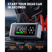 BUTURE 4500A Auto-Starthilfegerät mit 150PSI Luftkompressor, 18W Powerbank, Notfall-Batterie-Booster, Startgerät für Autos