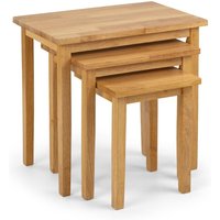 Light Oak Wood Cleo Nest of Tables