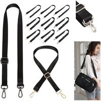 Bag Accessories Adjustable Bag Strap Nylon Black Handbag Strap Shoulder Bag Strap Shoulder Bag