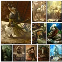 Art Anime Imam Hussain Shia Ali Posters HD Print Vintage Wall Art Decor for Home Study Room