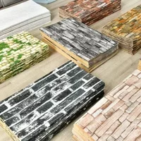 1/5/10m 3D Brick Wall Stickers DIY Decor Self-Adhesive Waterproof Wallpaper for Bedroom Kitchen Home Wall Decor papel pared