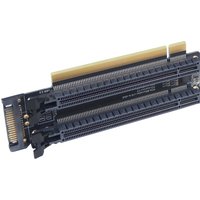 PCI-E 3.0 x16 1 to 2 Expansion Card Gen3 Split Card PCIe-Bifurcation 16X to x8x8 Spaced Slots CPU 4P / Sata Power Supply Port
