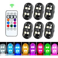 Kabellose Warnleuchten für Flugzeuge und Helikopter RGB LED-Stroboskoplichter Motorradbeleuchtung LED-Blitzlicht mit USB-Aufladung