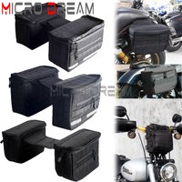 Club Style Rear Saddlebag Side Tool Luggage Bag Storage Bags Case Luggage For Harley Sportster Softail Dyna Cafe Racer Custom