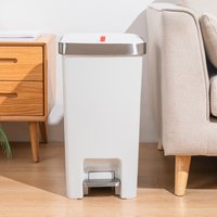 High-end household trash can with lid and foot pedal, large size for bathroom, kitchen, toilet, bedroom, living room, dormitory,