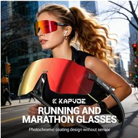 AliExpress kapvoe Kapvoe Photochromic Cycling Glasses UV400 Marathon Running Sunglasses Lightweight Bicycle MTB Eyewear Sports Windproof Goggles