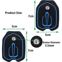 10/20/30pcs Self-Adhesive Non-Woven Fabric TENS Electrodes Pads for Electric Muscle Stimulator Low Frequency Massager