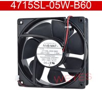 Original For NMB-MAT 4715SL-05W-B60 24V 1.20A 120*120*38MM Inverter Aluminum Frame Fan