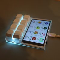 3.5 Inch LCD Programmable Macro Keyboard, 8-Key Hot-Swappable, RGB Backlight, USB Secondary Display Game Accessory