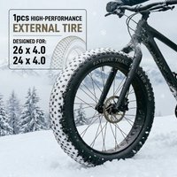 1pc 26x4.0 24x4.0 Fat Bike Outer Tire Wide Bicycle Tires Replacement Beach Snow Cruiser Mountain Bike Thick Tyre Fatbike Part