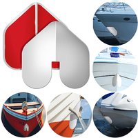2Pcs Boat Keel Guard Stainless Steel Bow Guard with Adhesive Boat Bow Protector Rustproof Boat Hull Shield for Scratch Resistant