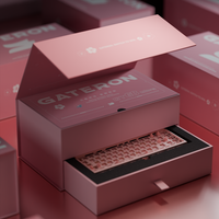 GATERON FORT68 Sakura Collab Limited Edition Set New GT68 Ultra PCB, Magnetic Jade Sakura switch, Case for Customized Keyboard