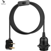 Lampe Suspendue au Plafond avec Joli, Anneau de Verrouillage Suspendu, Câble d'Extension à 2 Noyaux, Accessoires d'Éclairage