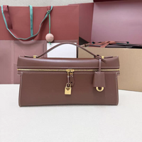 Spring 2026 New LP29 Lunch Box Bag Genuine Leather Women's Box Shoulder Crossbody Bag Business Commuting Style Color