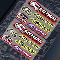 1PC Bike Motorcycle Car Locomotive Reflective Laser Sticker Styling Vinyl Decal Stickers Decoration FOR R-RENTHAL