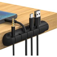 Silicone USB Charging Cable Organizer Cable Winder Desktop Tidy Management Clips Cable Holder for Mouse Headphone Wire Organizer