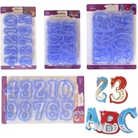1 Set Large English Letter Cookie Cutter Molds A-Z Capital Alphabet Biscuit Fondant Embosser Stamps DIY Word Cake Decoration