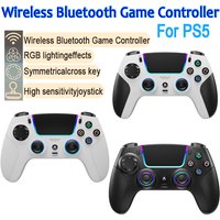 Wireless Bluetooth Game Controller-Hall Joystick RGB Programmable Buttons Vibration Feedback Gamepad for PS5/PC/Android/IOS
