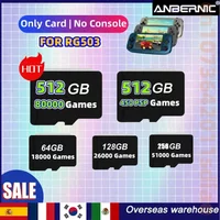 HOT 512GB 80000 Games ANBERNIC RG503 TF Card Preloaded Games for Bag Card for 256G 128G 64G Retro Handheld Game
