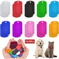 10-20Pcs Metal Stamping Blanks, Blank Metal Tags for Stamping Engraving Blank Tags Blank Dog Tag Blank Signs for Engraving