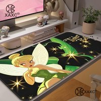 T-Tinker Bell Mouse Pad Non-Slip Rubber Base pixie hollow scenery Mouse Pad large keyboard mouse desk pad non-slip rubber pad