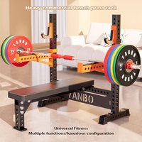 New multifunctional weightlifting bench, commercial professional integrated bench press stand, household barbell rack