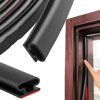 6-15M Sound Proof Door Window Sealing Strip Weatherproof Anti-Collision Strip Self-Adhesive Anti Dust Door Seal Rubber Strip