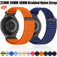 18/20/22mm Braided Nylon Strap for Huawei Watch GT6/5/4/GT Runner 2 Bracelet for Garmin Forerunner 70 170 55 165 970 570 965 265