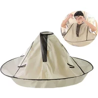 Barber Accessories Waterproof Adult Hair Cutting Cloak Foldable Umbrella Cape Salon Barber Home Hairdressing Cape Cover Cloth