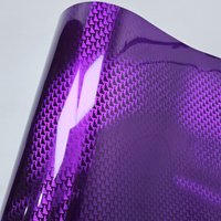 High Glossy Purple Aircraft Pattern Plated Carbon Fiber Bon Film Car Wrap Vinyl Sticker for Car Tuning Stickers Adhesive Decal
