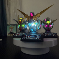 Strike Freedom Unicorn Exia Light Up Head Sculpt 2 LED Modes With Self Adhesive Stickers Display Ornament Toy